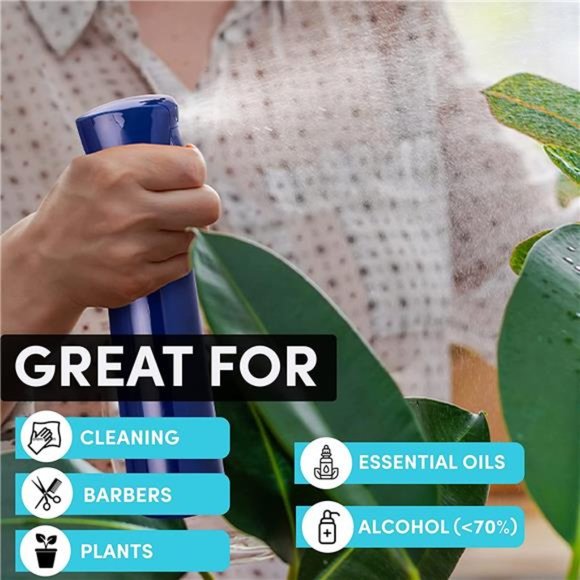 Continuous Spray Bottle 10.1oz/300ml Empty Ultra Fine Plastic Water Mist Sprayer - Picture 6 of 6